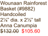 Wounaan Rainforest Basket (#9882) Handcoiled 2¼” dia. x 2½” tall Anna Canumpia $132.00  $105.60
